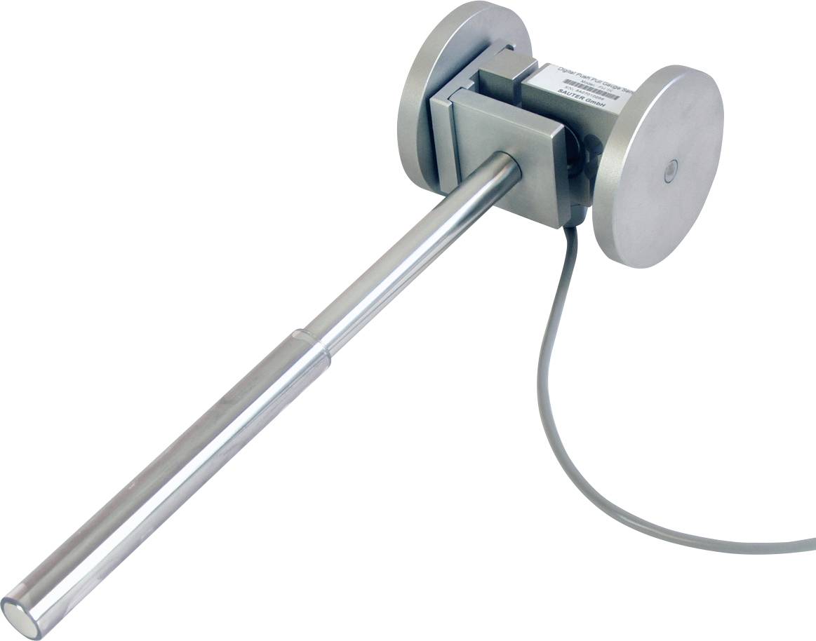Metallischer Sensor mit langem Stab und Kabelanschluss, verwendet zur Messung von physikalischen Parametern in technischen Anwendungen.