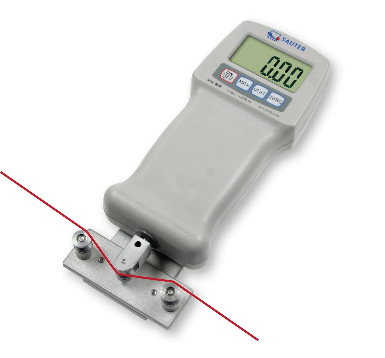 Sauter FK 250 Digitales Kraftmessgerät 250 N kalibriert Werksstandard (ohne Zertifikat)
