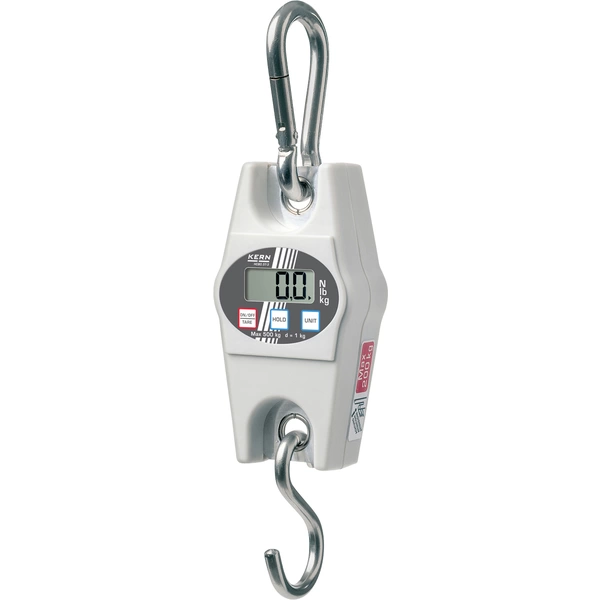 Kern HCB 20K10 Hängewaage Wägebereich (max.) 20kg Ablesbarkeit 10g batteriebetrieben Kern HCB 20K10 Hängewaage Wägebereich (max.) 20kg Ablesbarkeit 10g batteriebetrieben