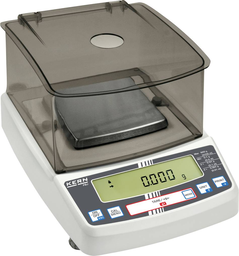 Kern PBS 620-3M Präzisionswaage Wägebereich (max.) 620g Ablesbarkeit 0.001g über Steckernetzteil Silber