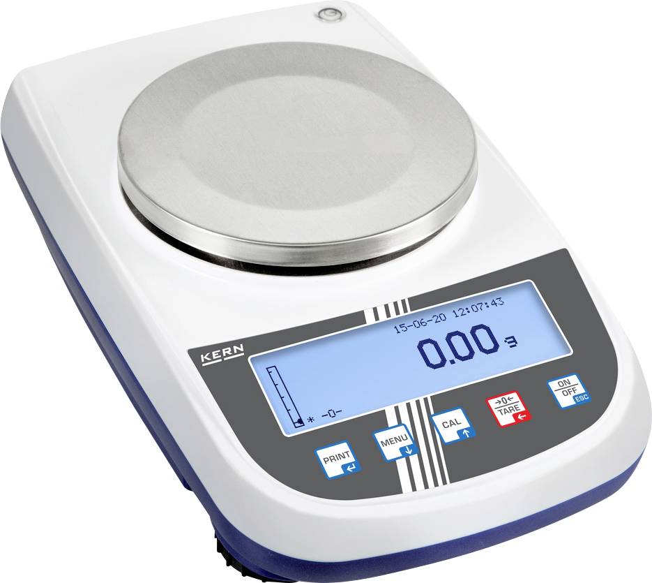 Kern PLJ 6200-2A Präzisionswaage Wägebereich (max.) 6.2kg Ablesbarkeit 0.01g über Steckernetzteil Silber