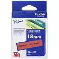 Brother Schriftband TZe TZE441 Bandfarbe: Rot Schriftfarbe:Schwarz 18mm 8m Brother Schriftband TZe TZE441 Bandfarbe: Rot Schriftfarbe:Schwarz 18mm 8m