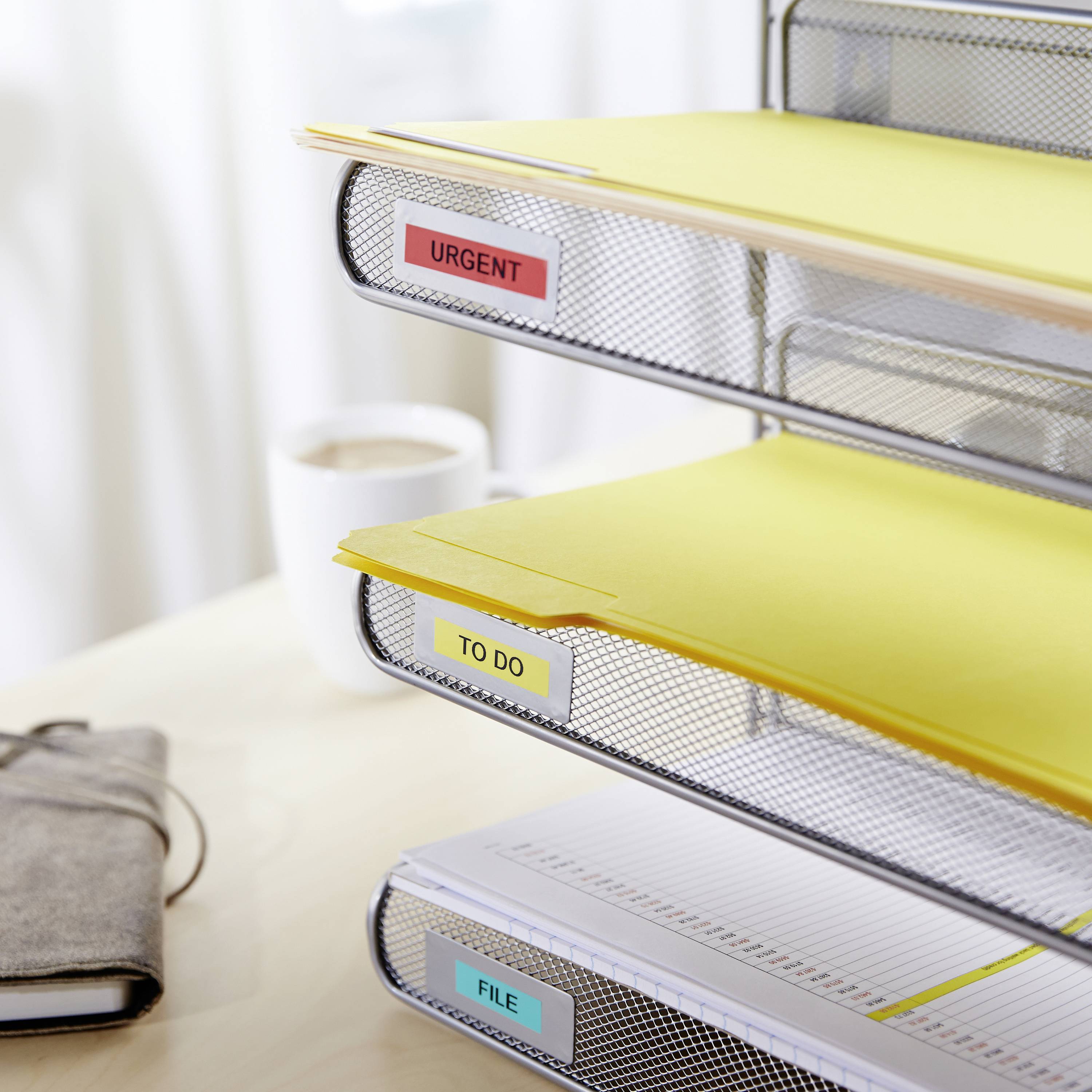 DYMO Schriftband D1 45018 Bandfarbe: Gelb Schriftfarbe:Schwarz 12mm 7m