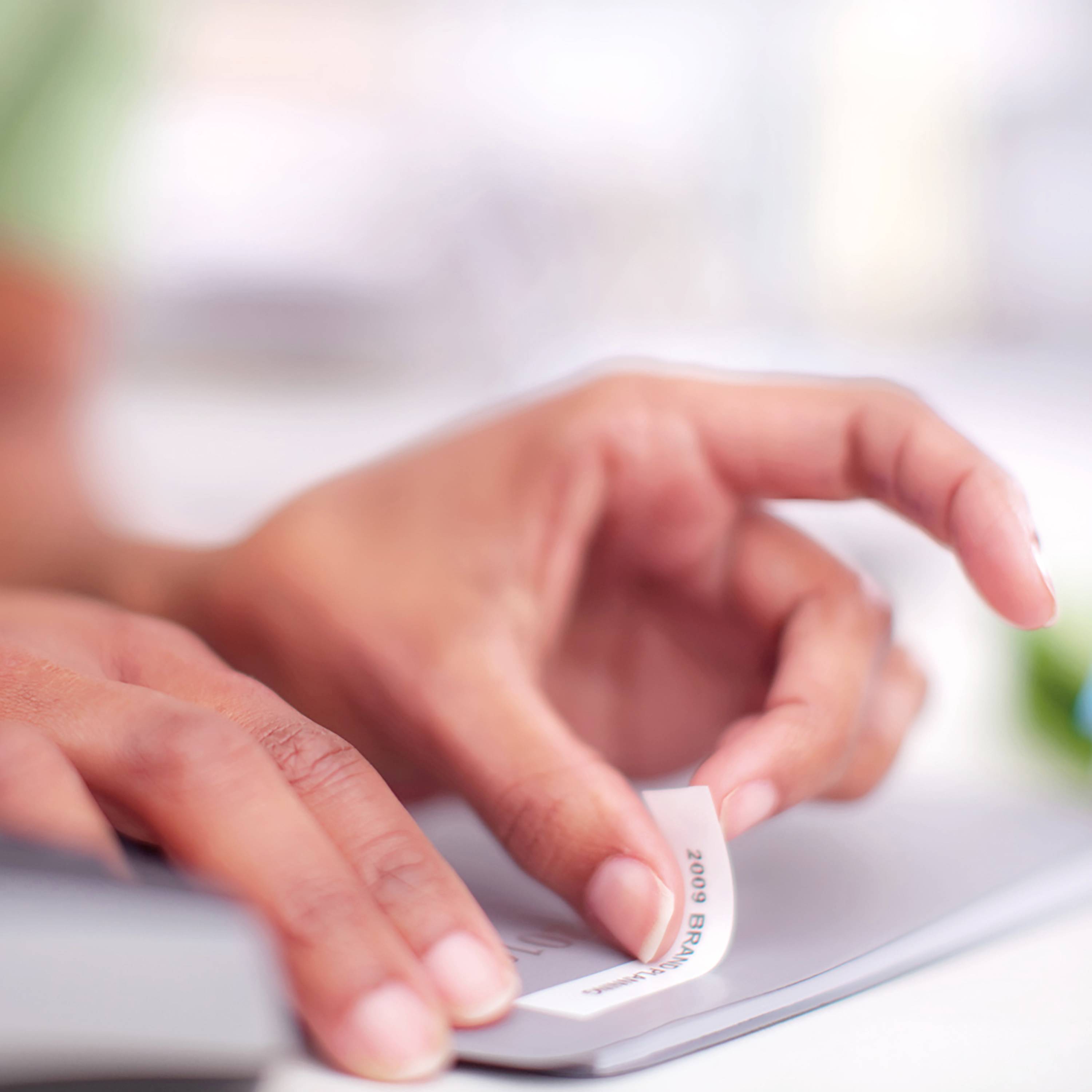 DYMO Schriftband D1 45013 Bandfarbe: Weiß Schriftfarbe:Schwarz 12mm 7m