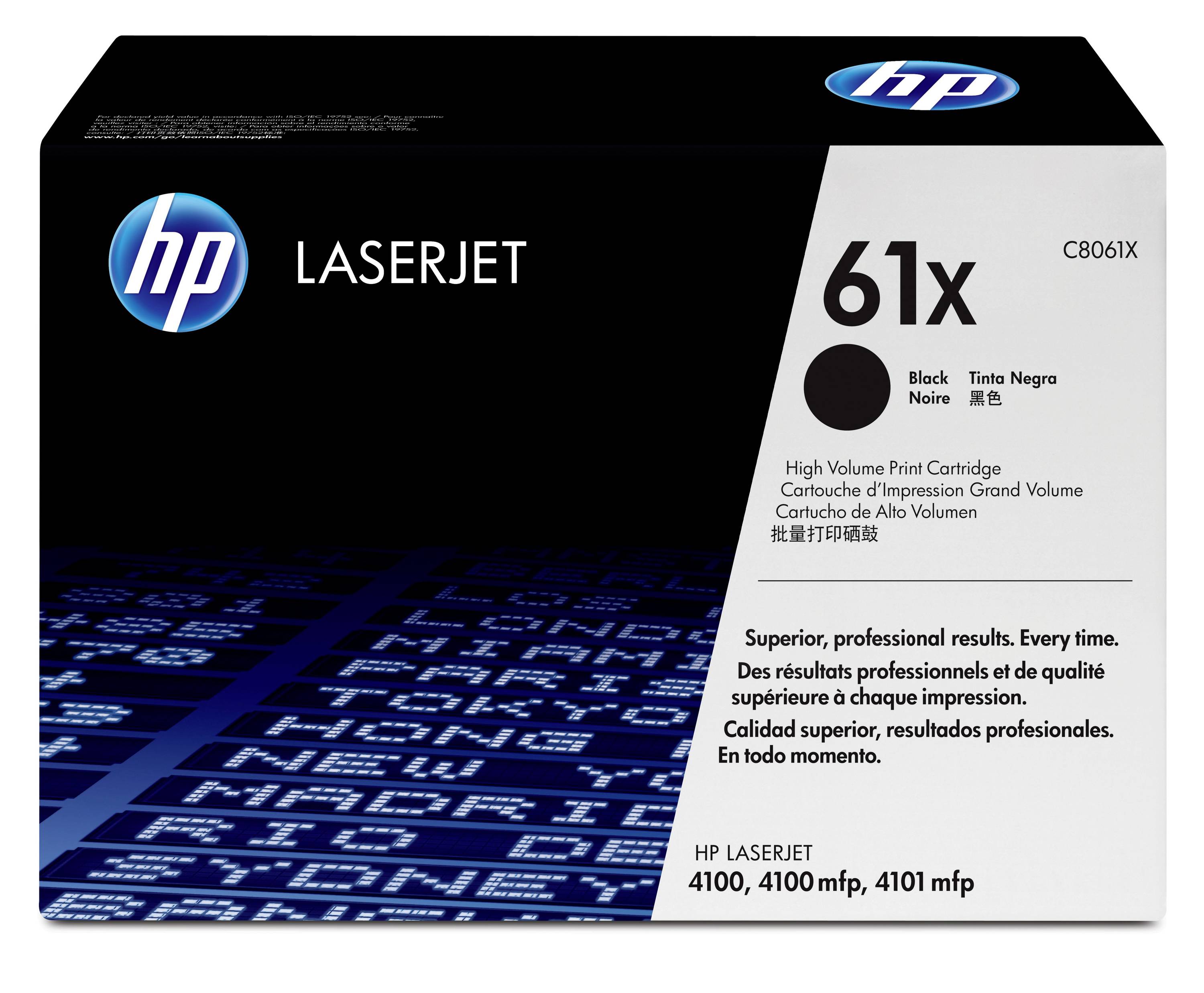 HP Toner 61X Original Schwarz 10000 Seiten C8061X