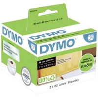 DYMO Etiketten Rolle 99013 S0722410 89 x 36mm Folie Transparent 260 St. Permanent haftend Adress-Etiketten DYMO Etiketten Rolle 99013 S0722410 89 x 36mm Folie Transparent 260 St. Permanent haftend Adress-Etiketten