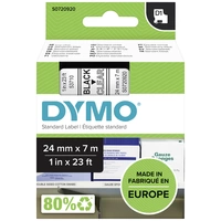 DYMO Schriftband D1 53710 Bandfarbe: Transparent Schriftfarbe:Schwarz 24mm 7m DYMO Schriftband D1 53710 Bandfarbe: Transparent Schriftfarbe:Schwarz 24mm 7m