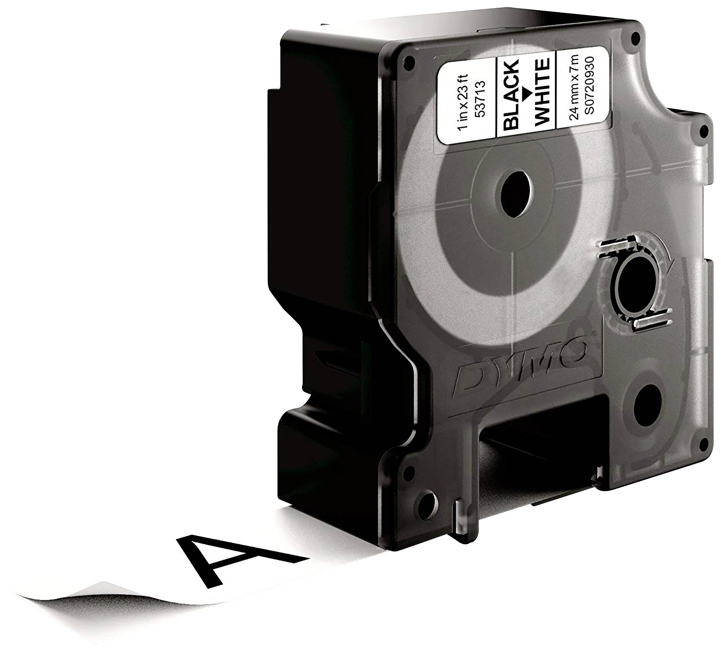 Schriftband DYMO D1 53713 Bandfarbe: Weiß Schriftfarbe:Schwarz 24 mm 7 m