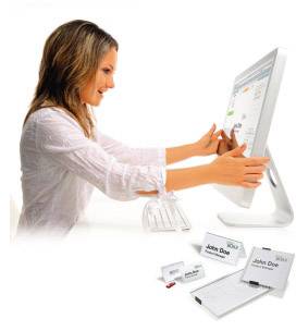 Durable 1455 Einsteckschild Namensschild BADGEMAKER® - 1455 (B x H) 90 mm x 54 mm 200 St.