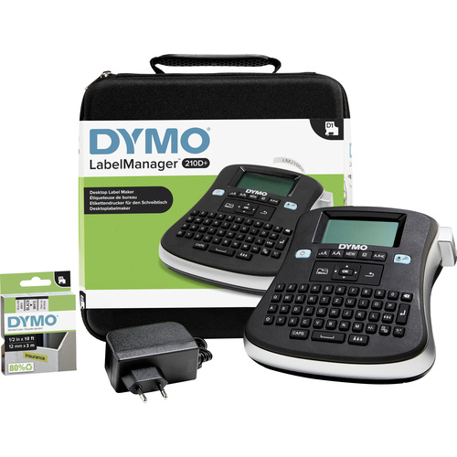 DYMO LabelManager 210D+ Beschriftungsgerät Geeignet für Schriftband: D1 6 mm, 9 mm, 12mm