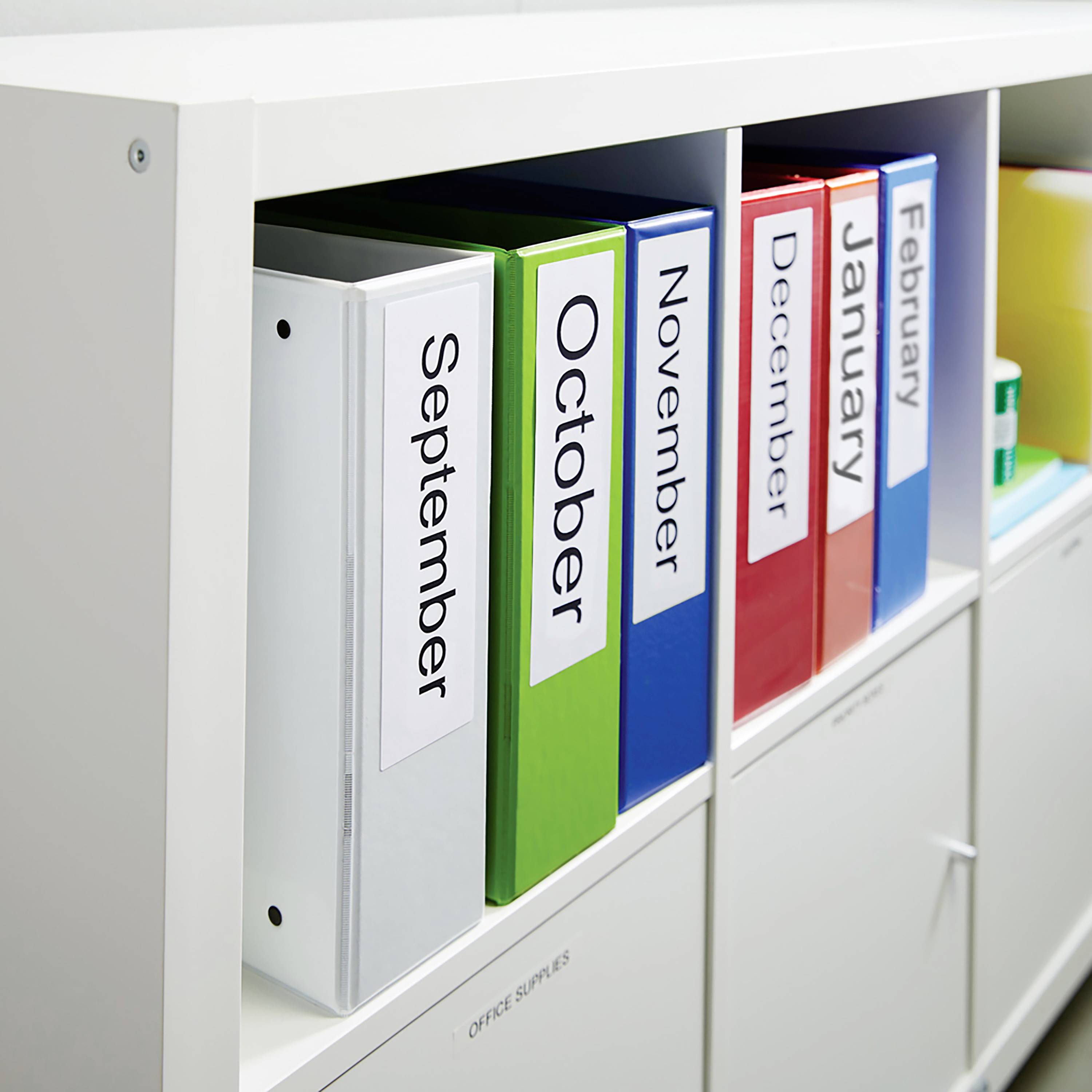 DYMO Etiketten Rolle 99018 S0722470 38 x 190mm Papier Weiß 110 St. Permanent haftend Ordner-Etiketten