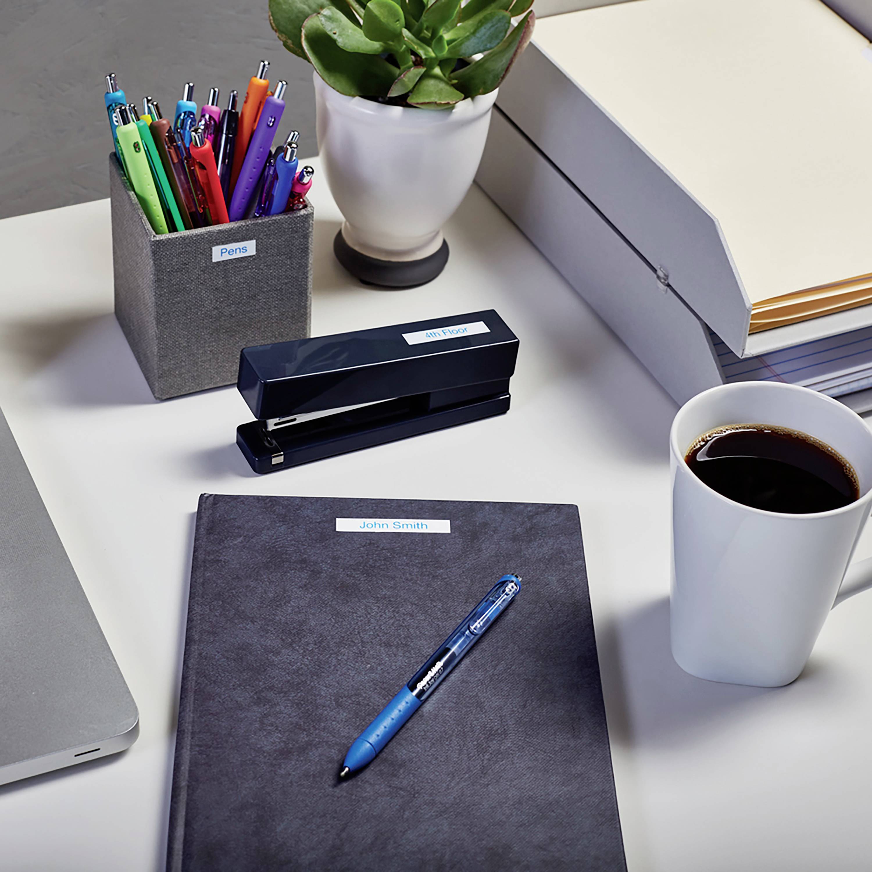 DYMO Schriftband D1 40914 Bandfarbe: Weiß Schriftfarbe:Blau 9mm 7m