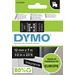 DYMO Schriftband D1 45021 Bandfarbe: Schwarz Schriftfarbe:Weiß 12mm 7m