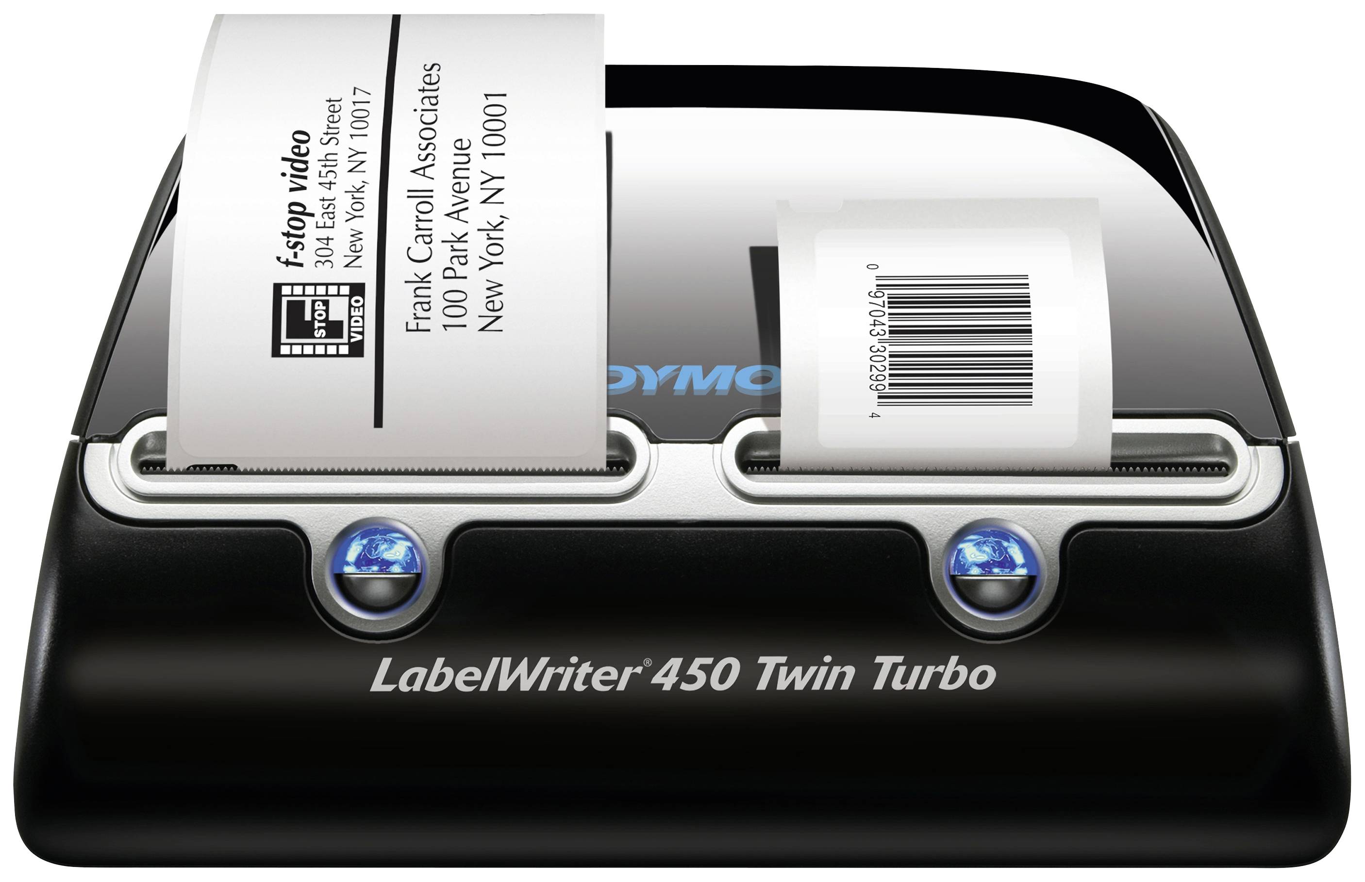 DYMO LabelWriter 450 Twin Turbo Etikettendrucker Thermodirekt 300 x 600 dpi Etikettenbreite (max.): 56 mm USB