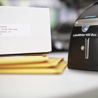 DYMO LabelWriter 450 Duo Etiketten-Drucker Thermodirekt 300 x 600 dpi Etikettenbreite (max.): 56mm USB DYMO LabelWriter 450 Duo Etiketten-Drucker Thermodirekt 300 x 600 dpi Etikettenbreite (max.): 56mm USB