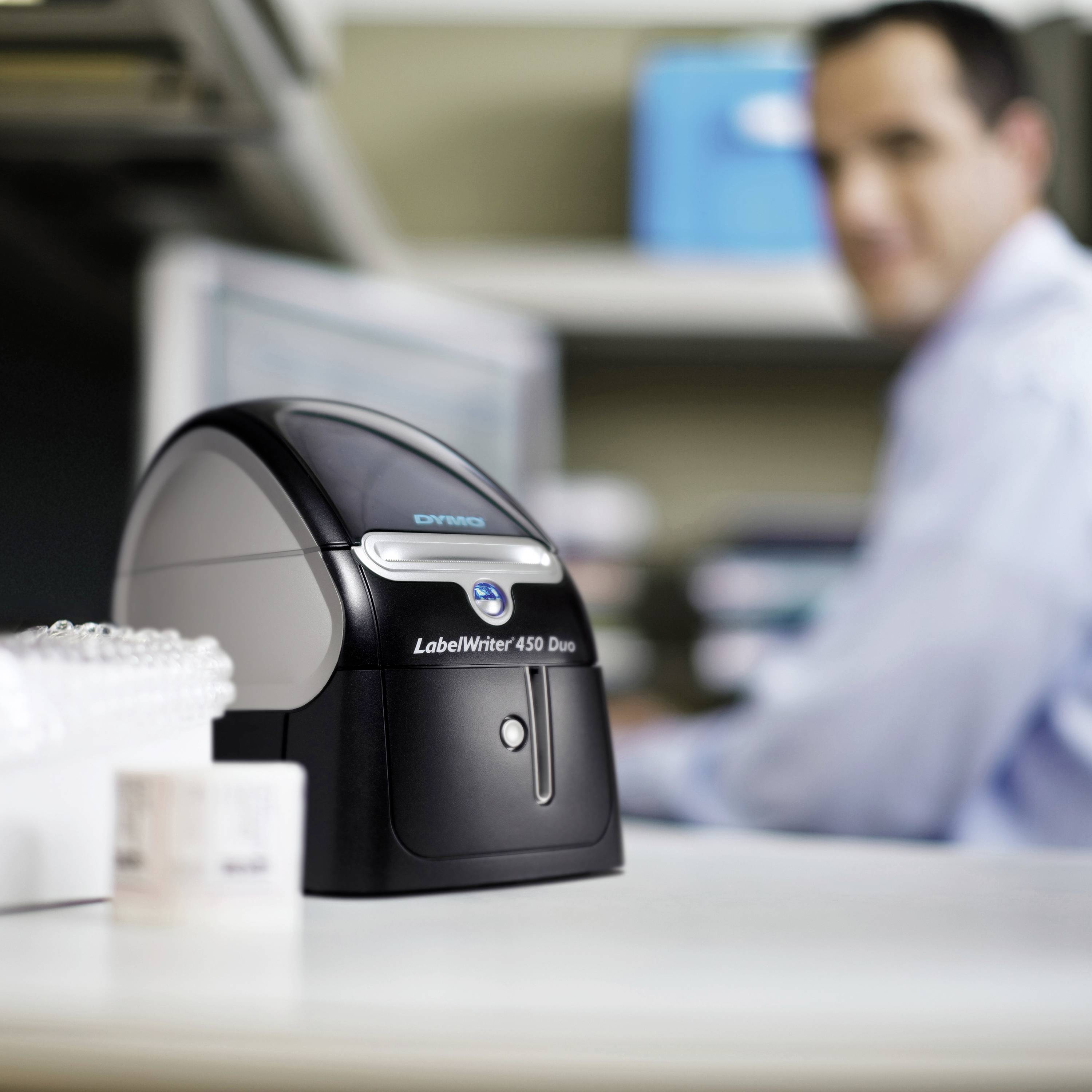 DYMO LabelWriter 450 Duo Etiketten-Drucker Thermodirekt 300 x 600 dpi Etikettenbreite (max.): 56 mm USB