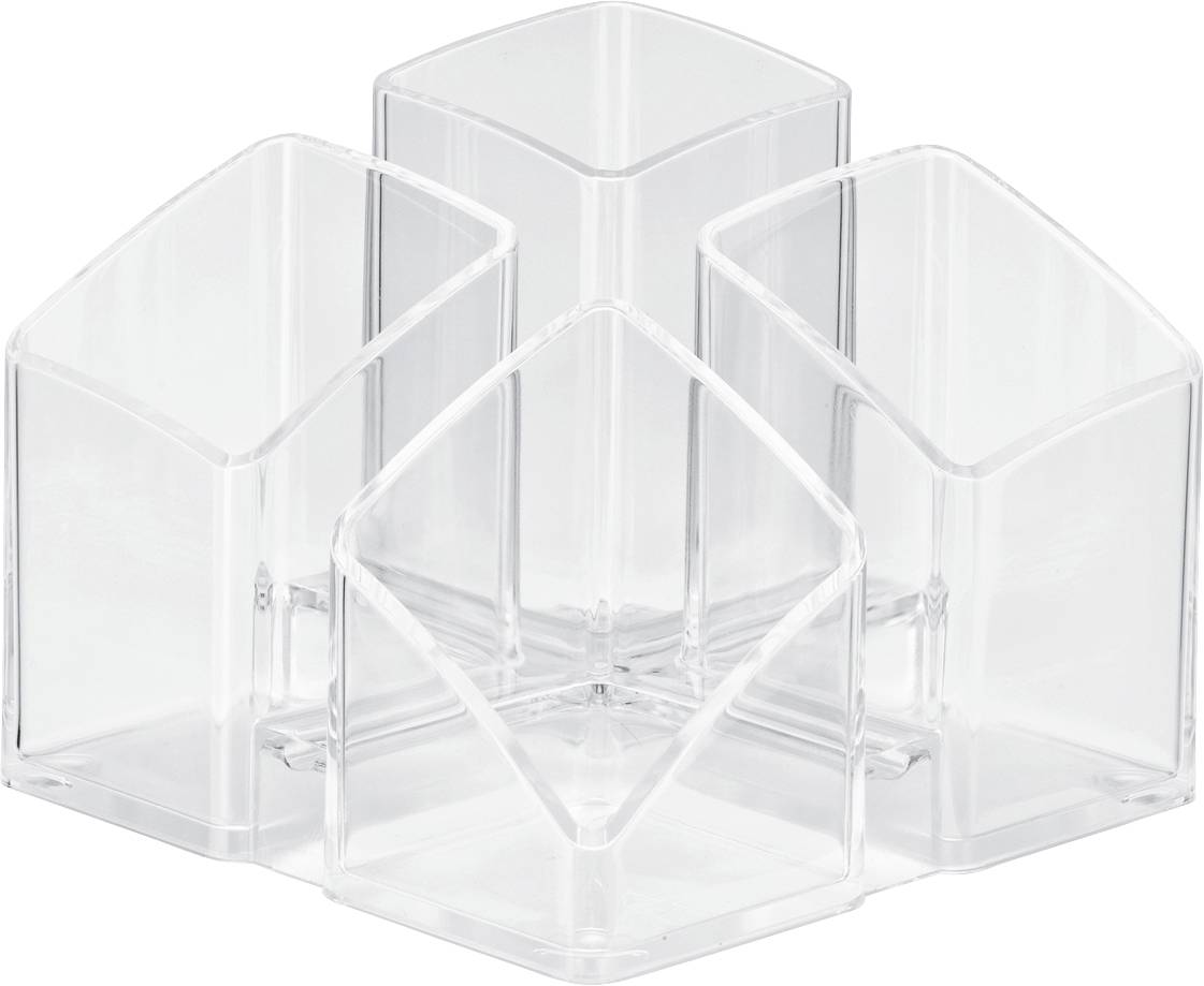 HAN SCALA 17450-23 Stifteköcher Klar, Transparent Anzahl der Fächer: 4