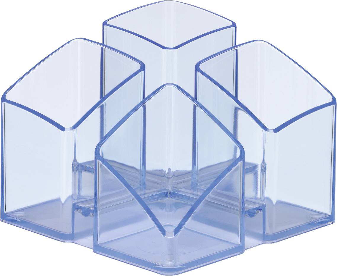 HAN SCALA 17450-26 Stifteköcher Blau, Transparent Anzahl der Fächer: 4