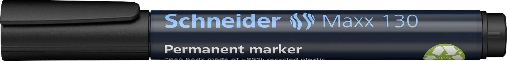 Schneider Schreibgeräte Maxx 130 113001 Permanentmarker Schwarz wasserfest: Ja