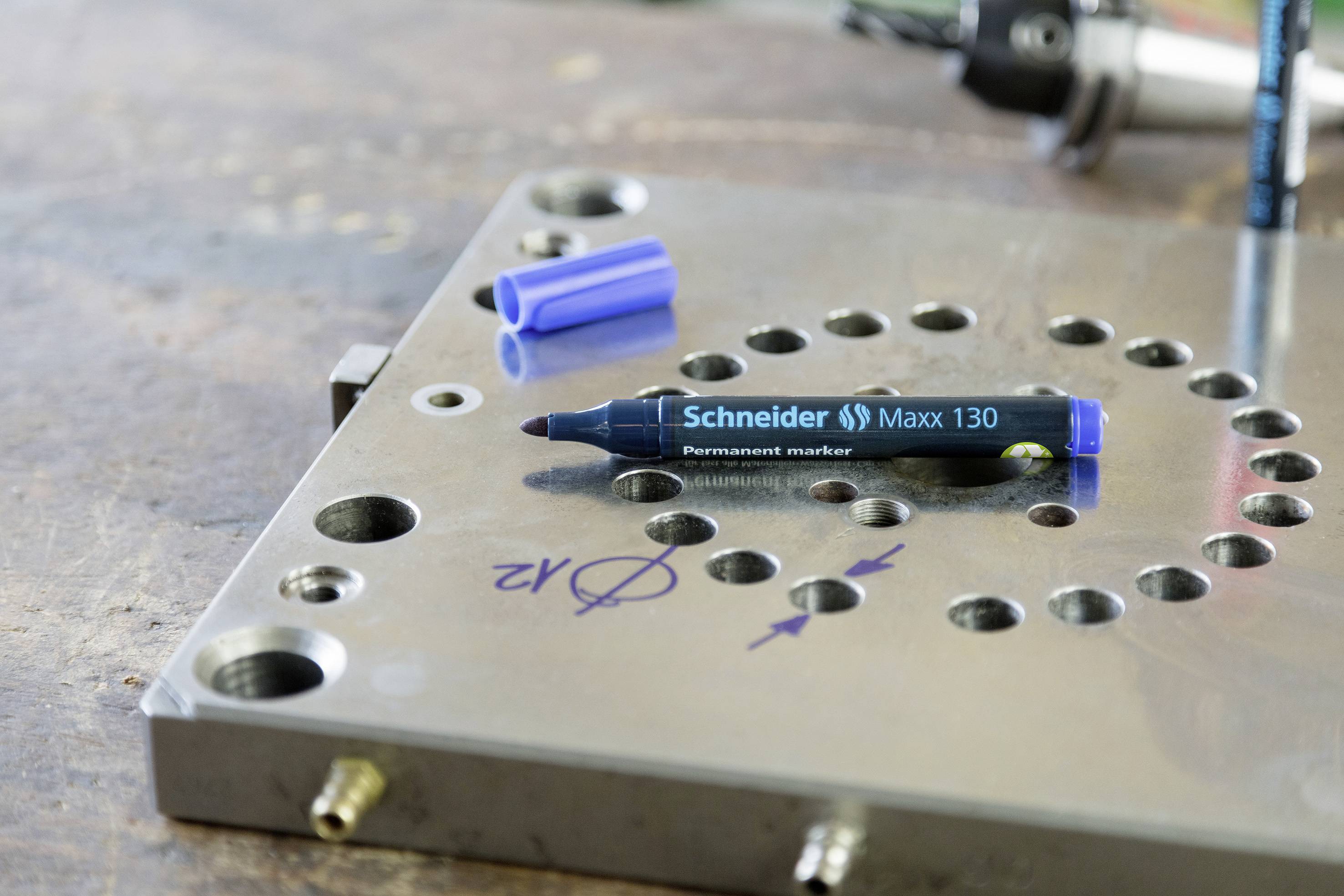Schneider Schreibgeräte Maxx 130 113003 Permanentmarker Blau wasserfest: Ja
