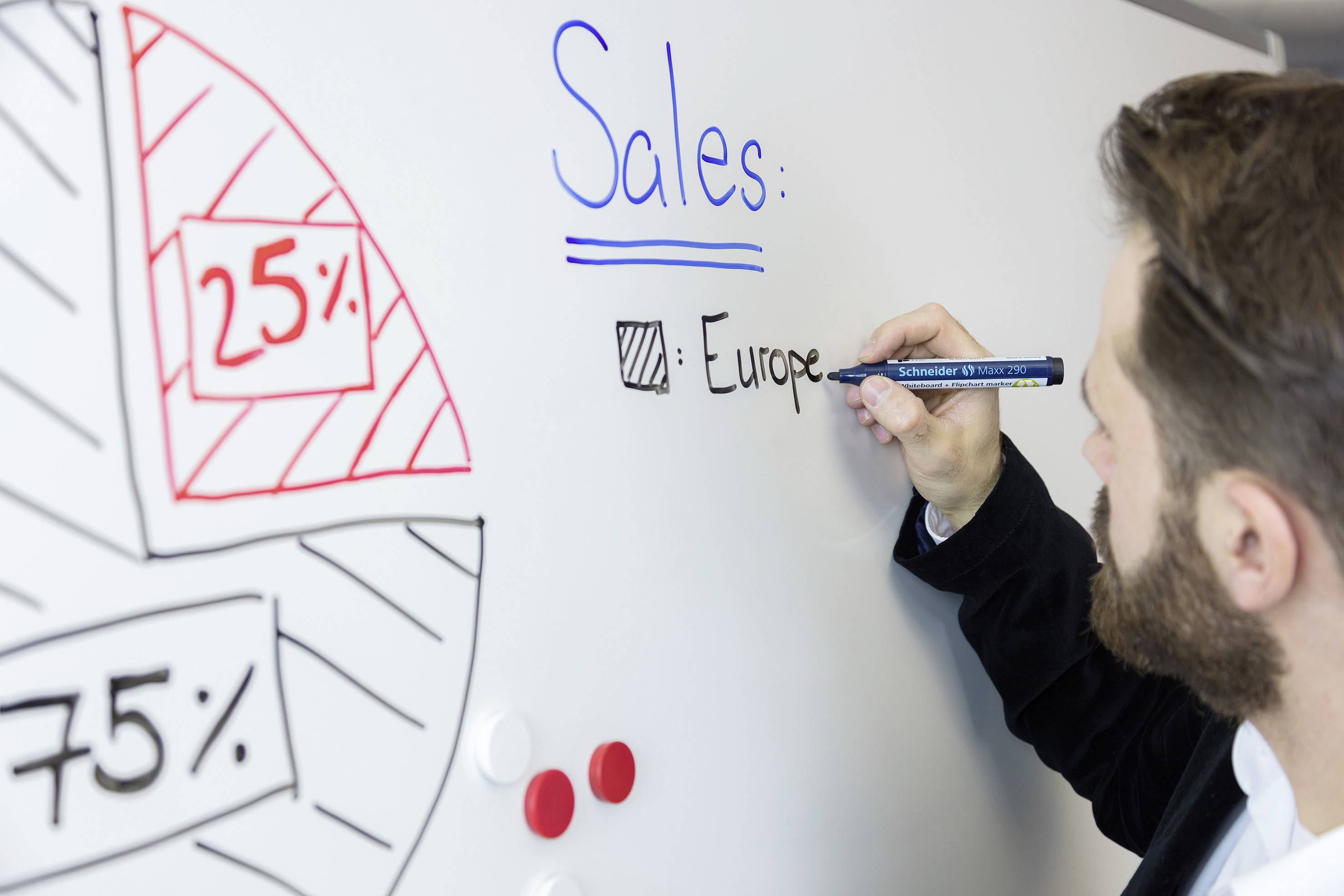 Schneider Schreibgeräte Maxx 290 129094 Whiteboardmarker Schwarz, Rot, Blau, Grün 4St.