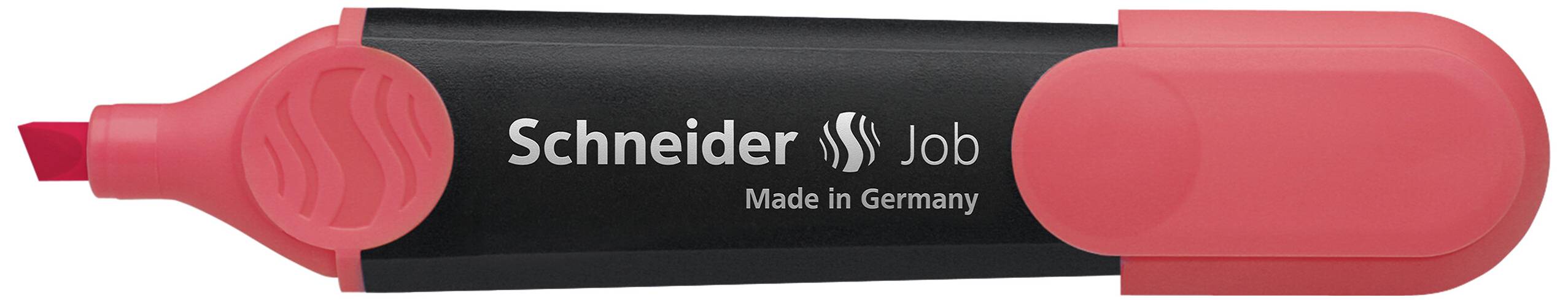 Roter Textmarker mit der Aufschrift 'Schneider Job Made in Germany'.
