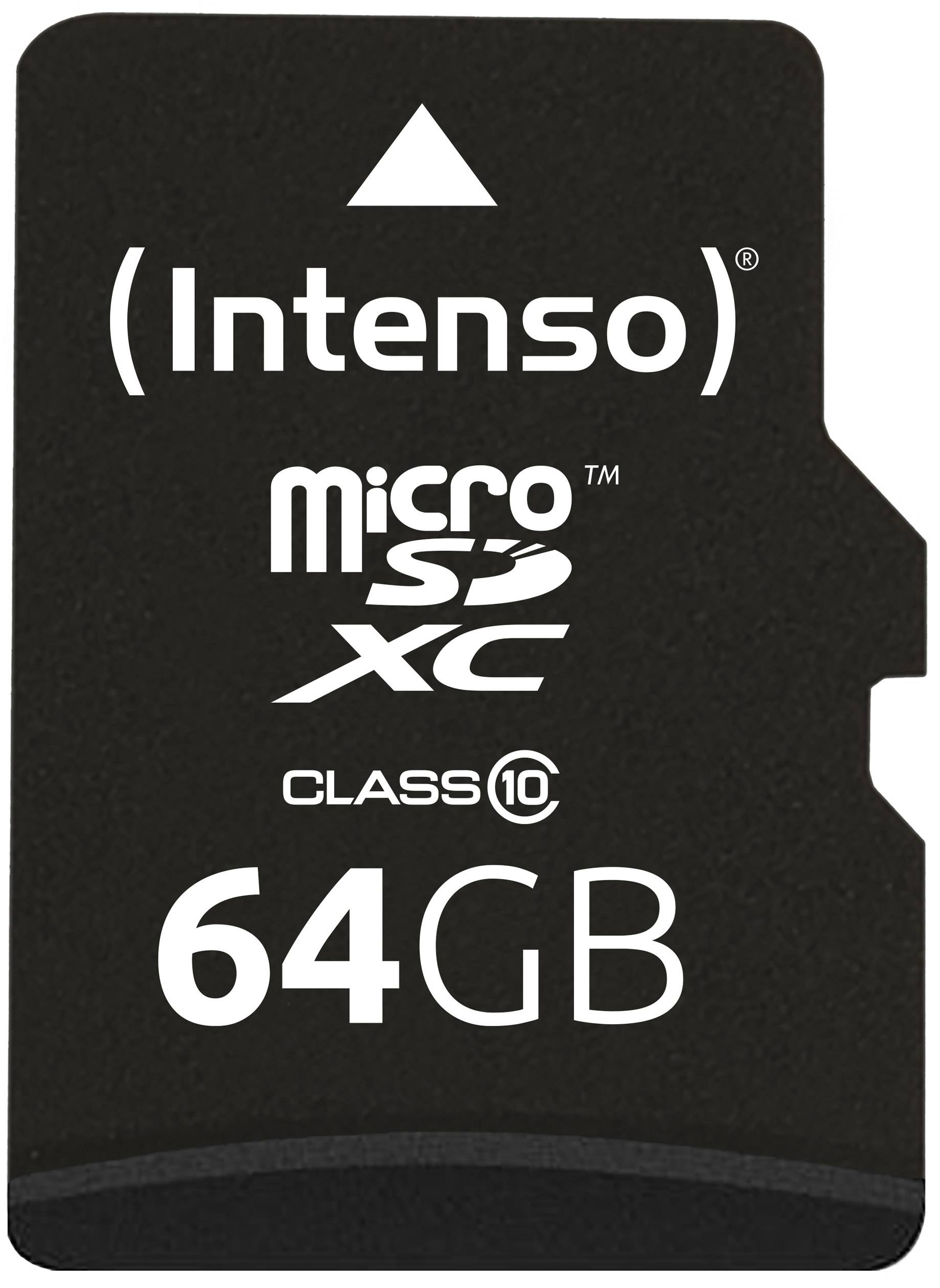 Intenso High Performance microSDXC-Karte 64 GB Class 10 inkl. SD-Adapter