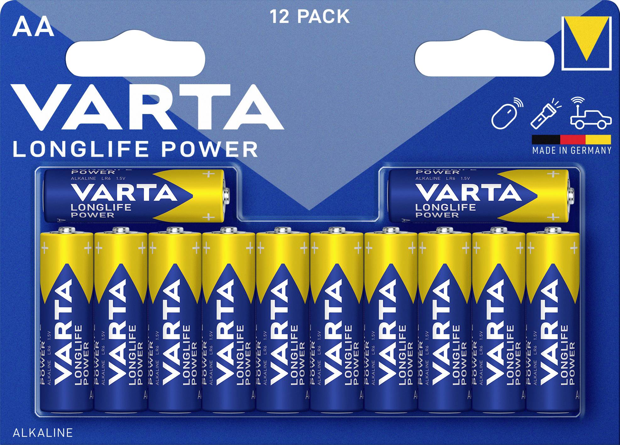 Varta LONGLIFE Power AA Blister 12 Mignon (AA)-Akku Alkali-Mangan 1.5 V 1 St.