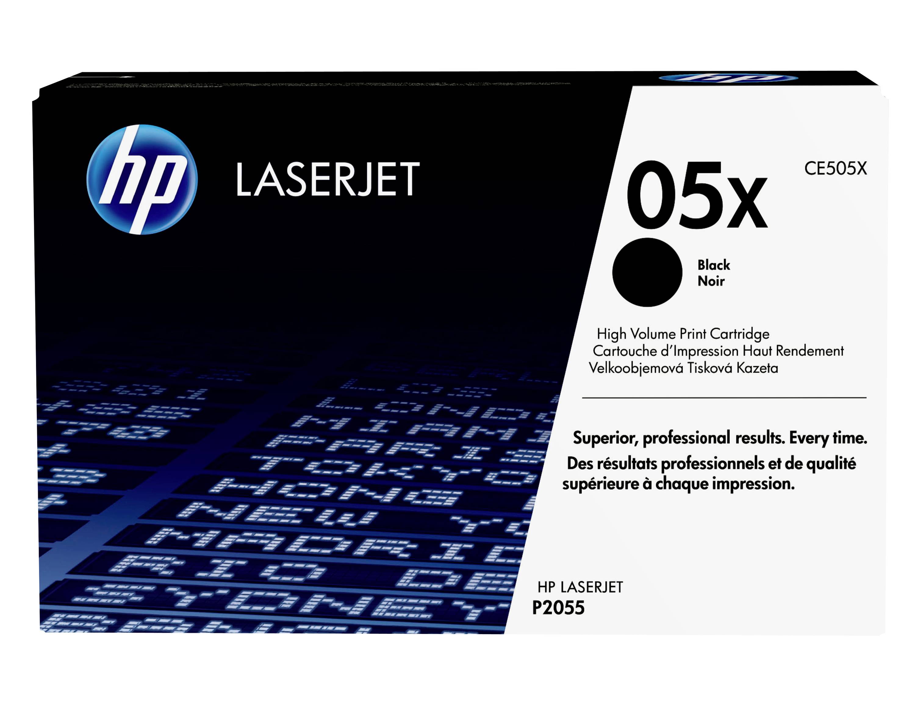 HP LaserJet 05x Schwarztoner-Hochleistungsdruckpatrone für HP LaserJet P2055 Druckermodell CE505X.
