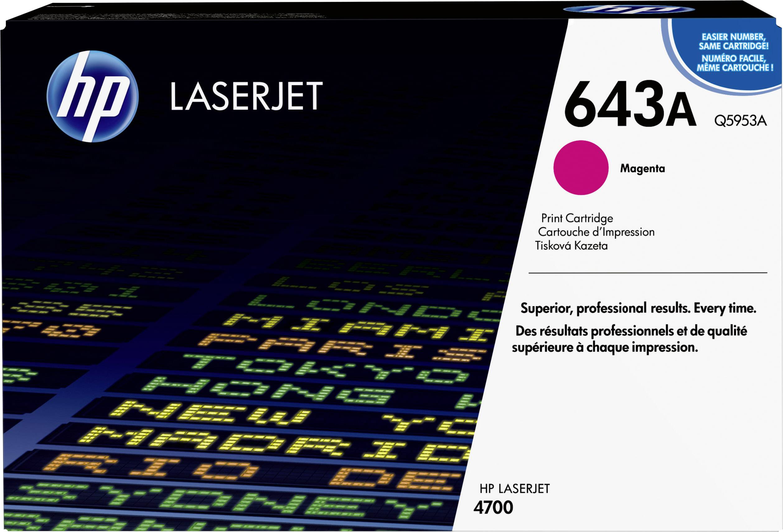 HP Toner 643A Original Magenta 10000 Seiten Q5953A