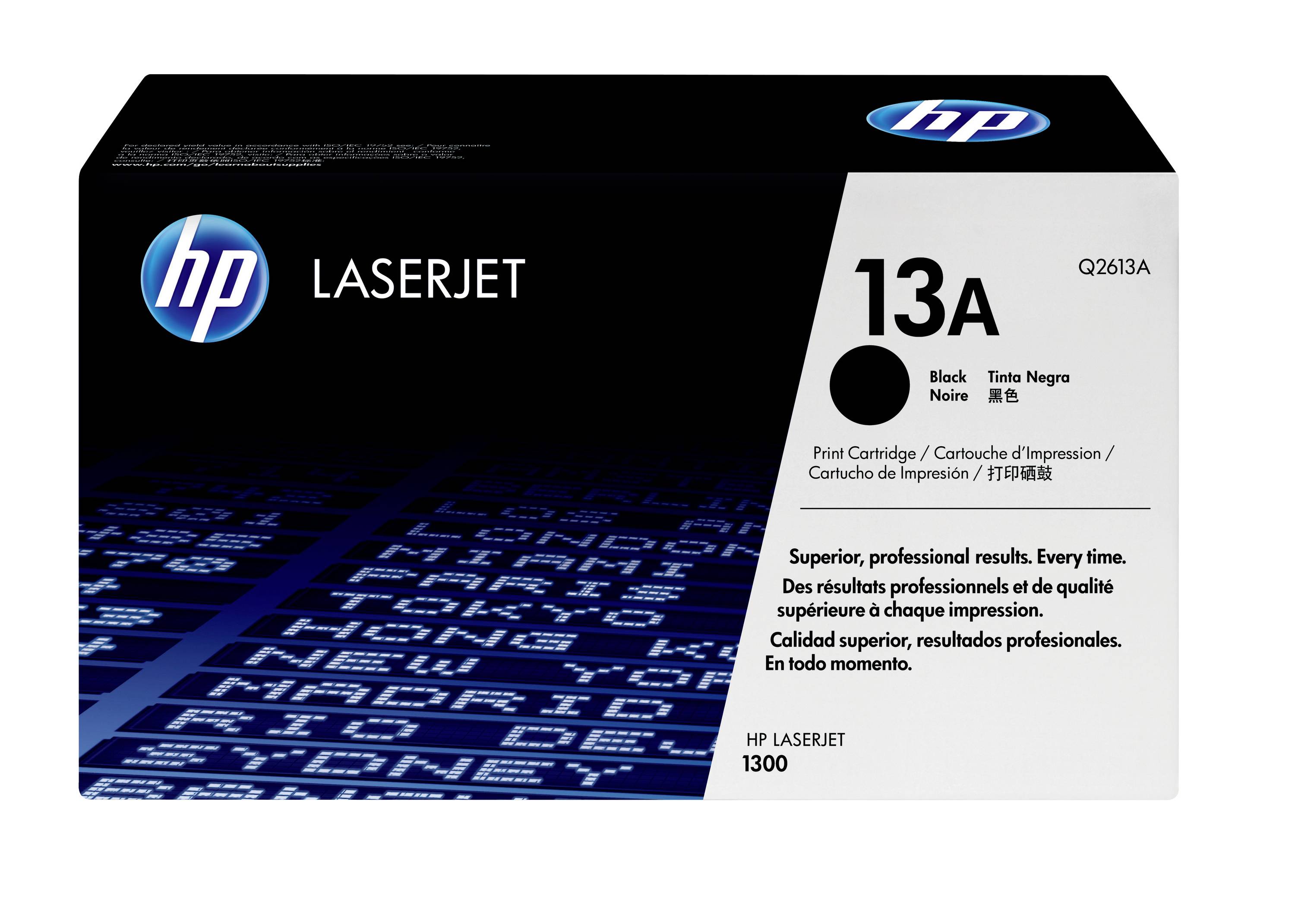 HP LaserJet 13A schwarze Tonerpatrone, Modell Q2613A, für HP LaserJet 1300 Drucker.