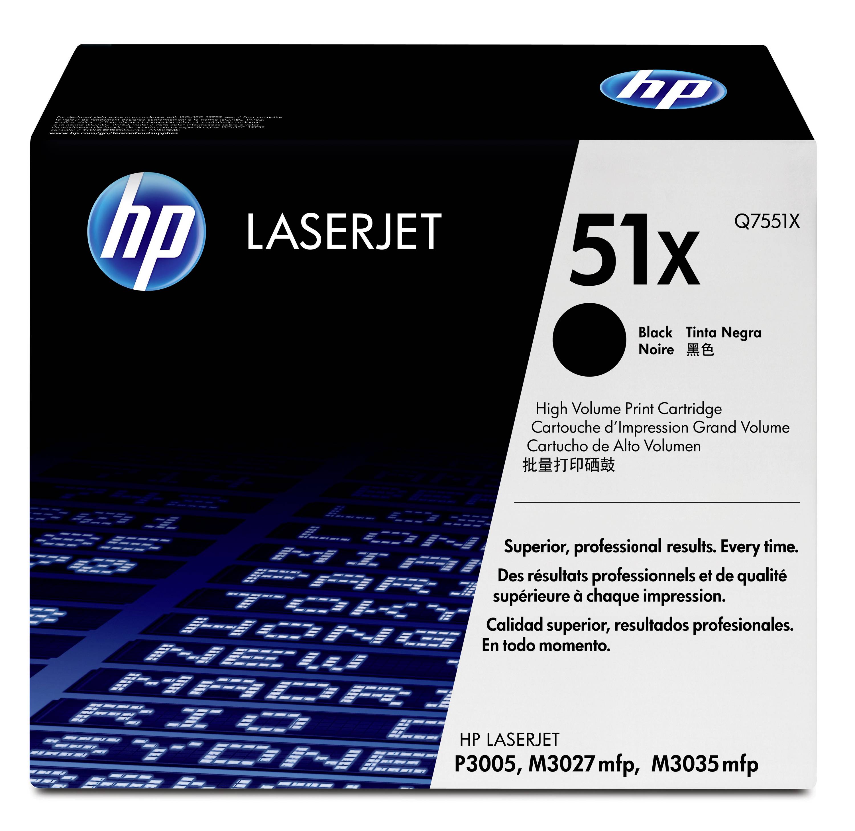 HP Toner 51X Original Schwarz 13000 Seiten Q7551X