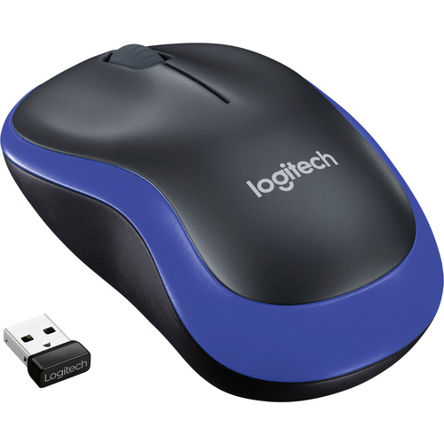 Logitech M185 Wireless Mouse Funk Maus Optisch Blau