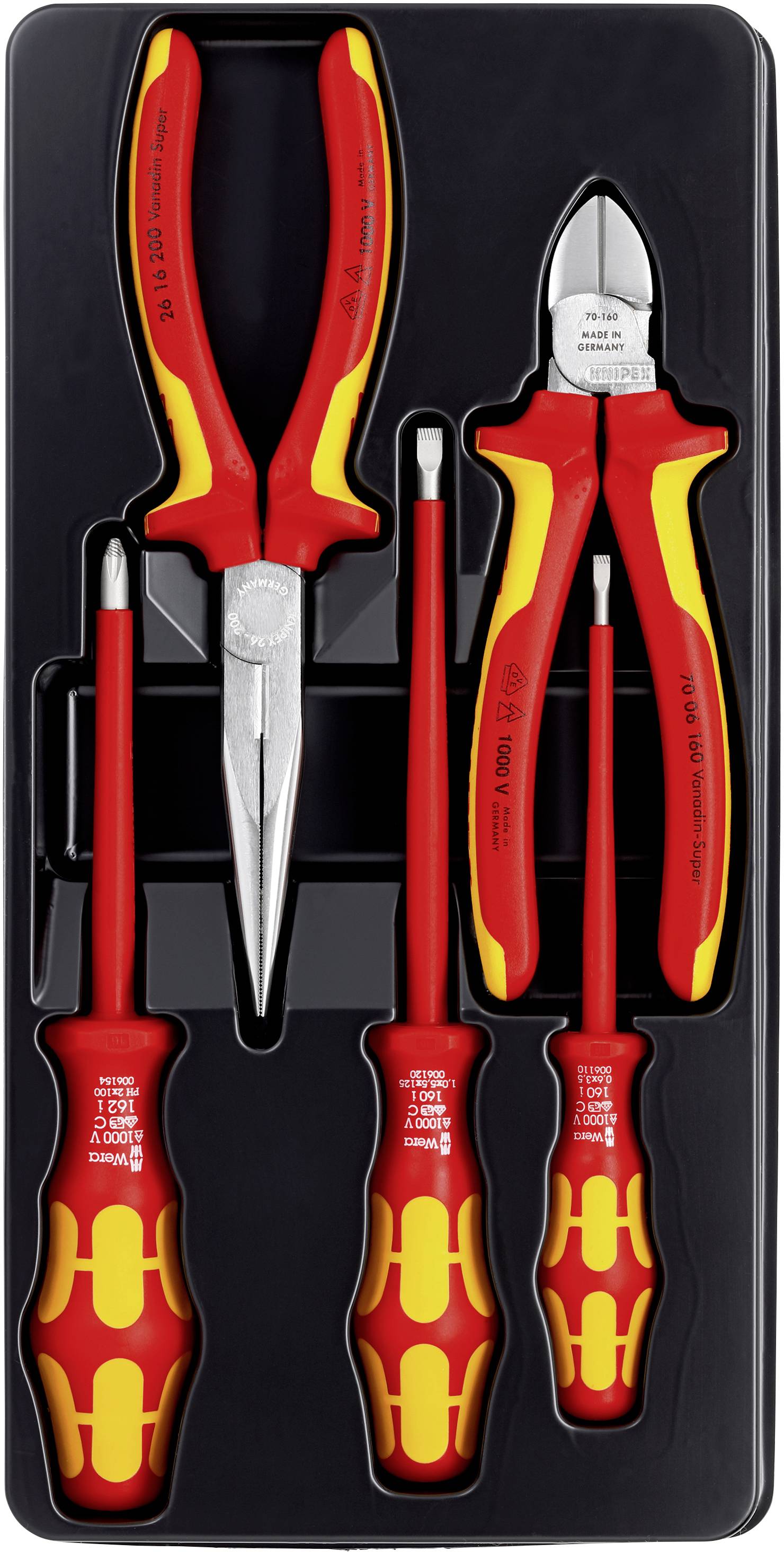 Knipex 00 20 13 Werkzeugset VDE 5teilig