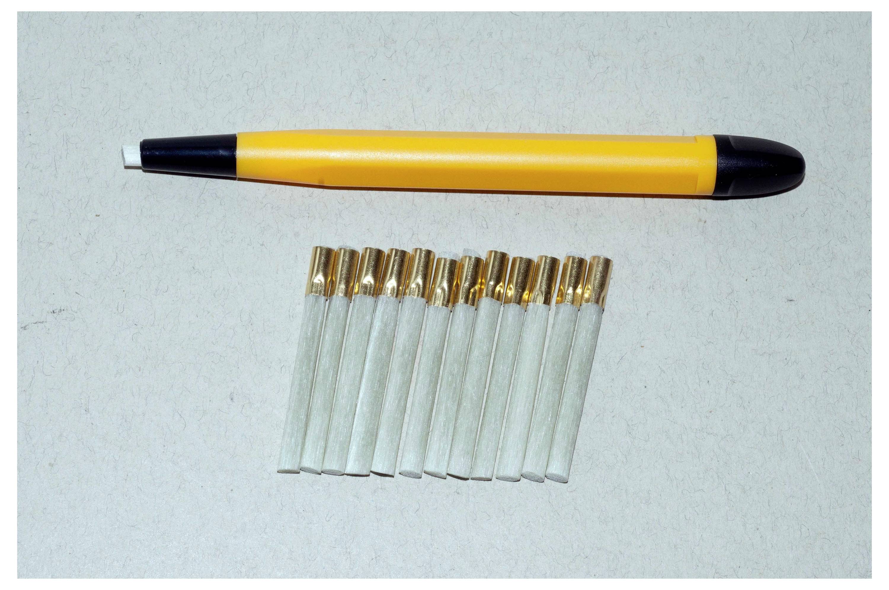 RONA 800215 Ersatzpinsel für Glasfaser-Radierer 12er-Pack Durchmesser 4mm 12St.