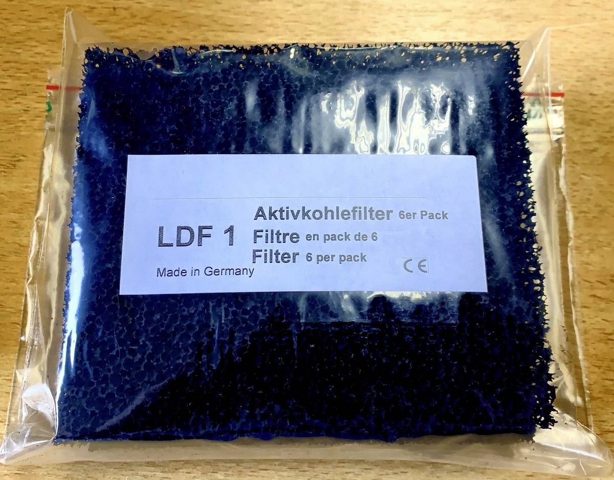 Aktivkohlefilter (L x B x H) 140 x 120 x 8mm 6St.
