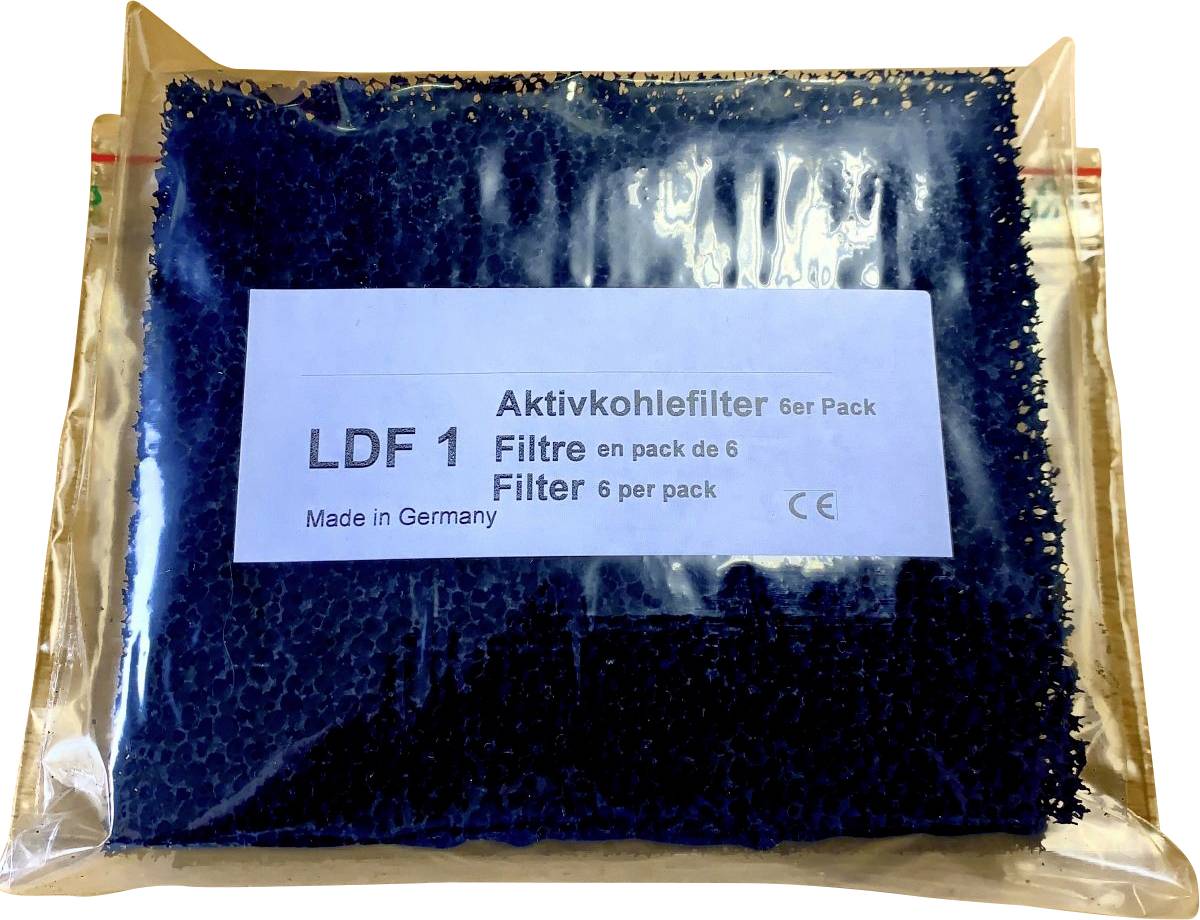 Aktivkohlefilter (L x B x H) 140 x 120 x 8mm 6St.