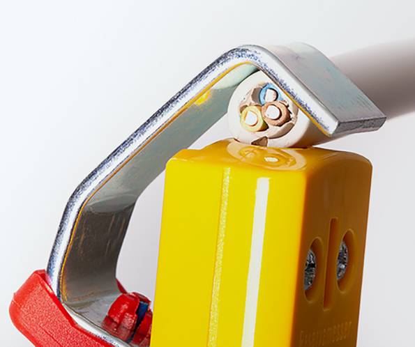 Jokari 10160 No 16 Secura Abisoliermesser Geeignet für Rundkabel 4 bis 16mm