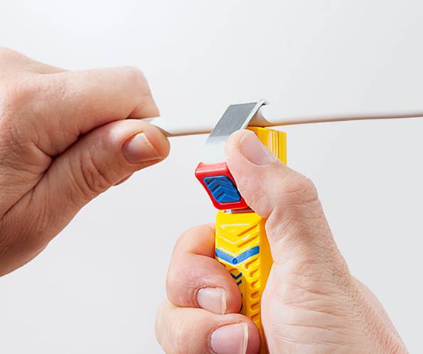 Jokari 10160 No 16 Secura Abisoliermesser Geeignet für Rundkabel 4 bis 16mm