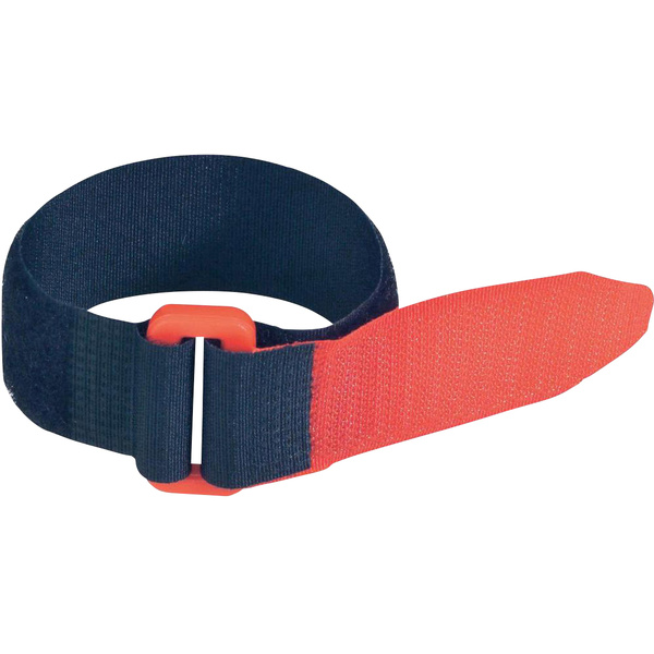 FASTECH® Klettband mit Gurt Haft- und Flauschteil (L x B) 240mm x 25mm Schwarz, Rot 1St.