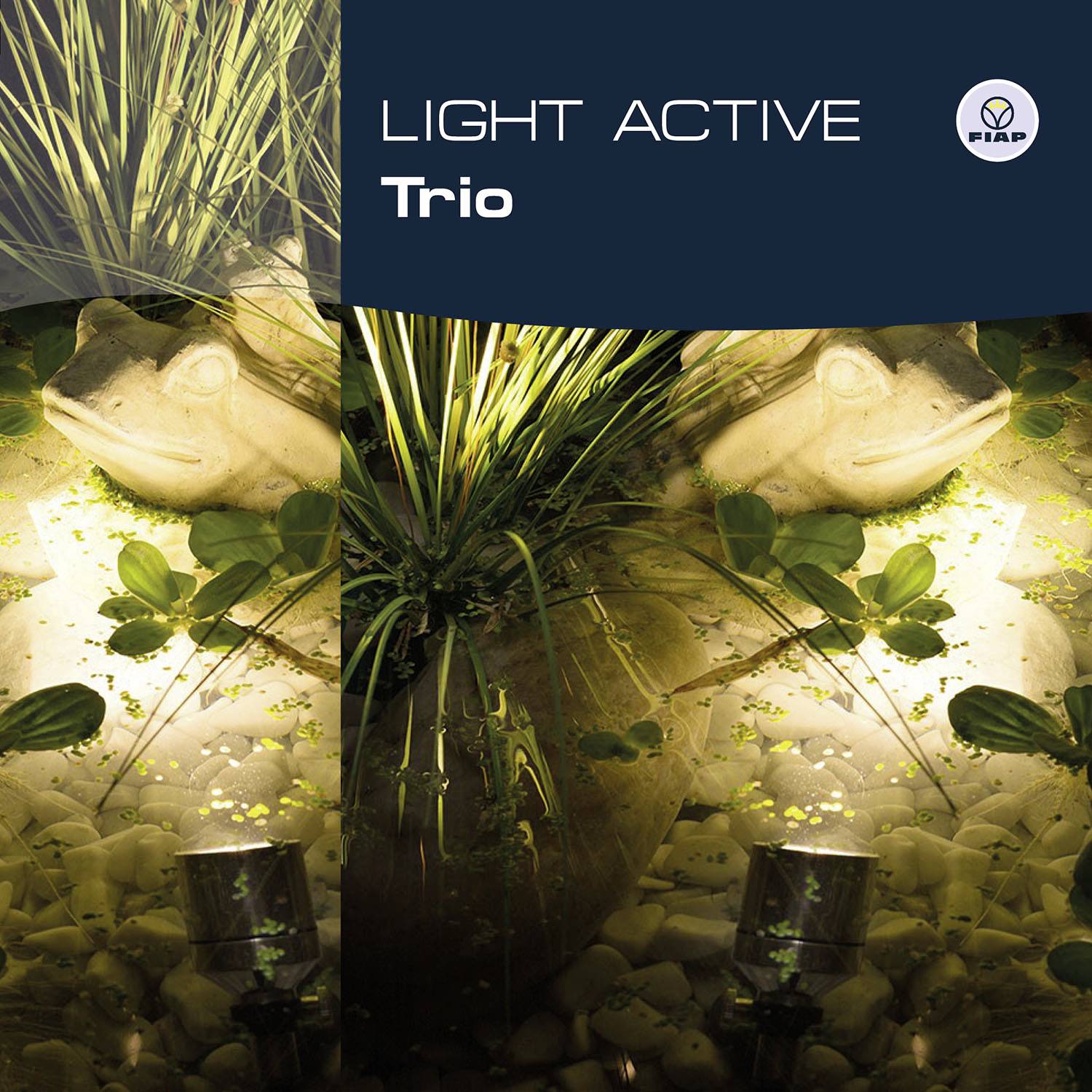 FIAP 3215 Light Active Trio Garten- und Unterwasserbeleuchtung Messing (vernickelt)