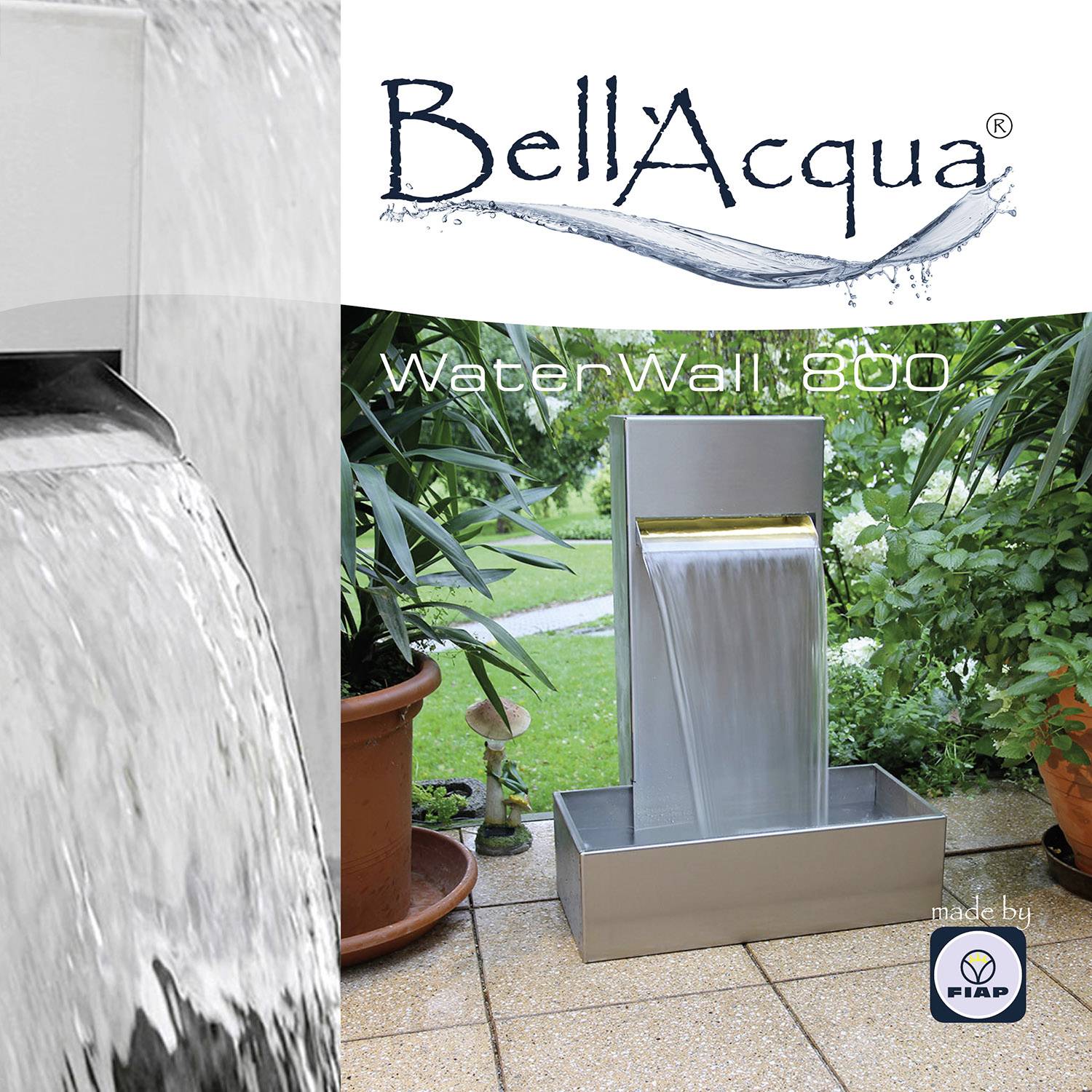 FIAP 3148 Bell´Acqua® WATERWALL 800 Gartenbrunnen