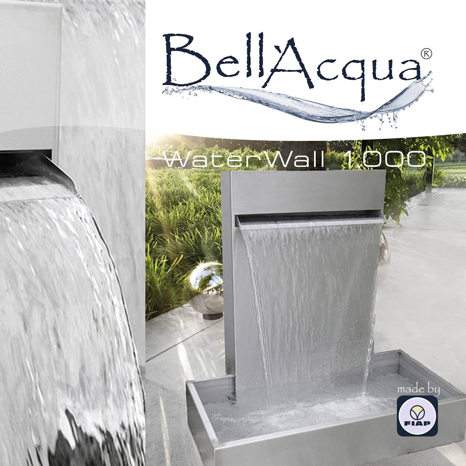 FIAP 3149 Bell´Acqua® WATERWALL 1.000 Gartenbrunnen