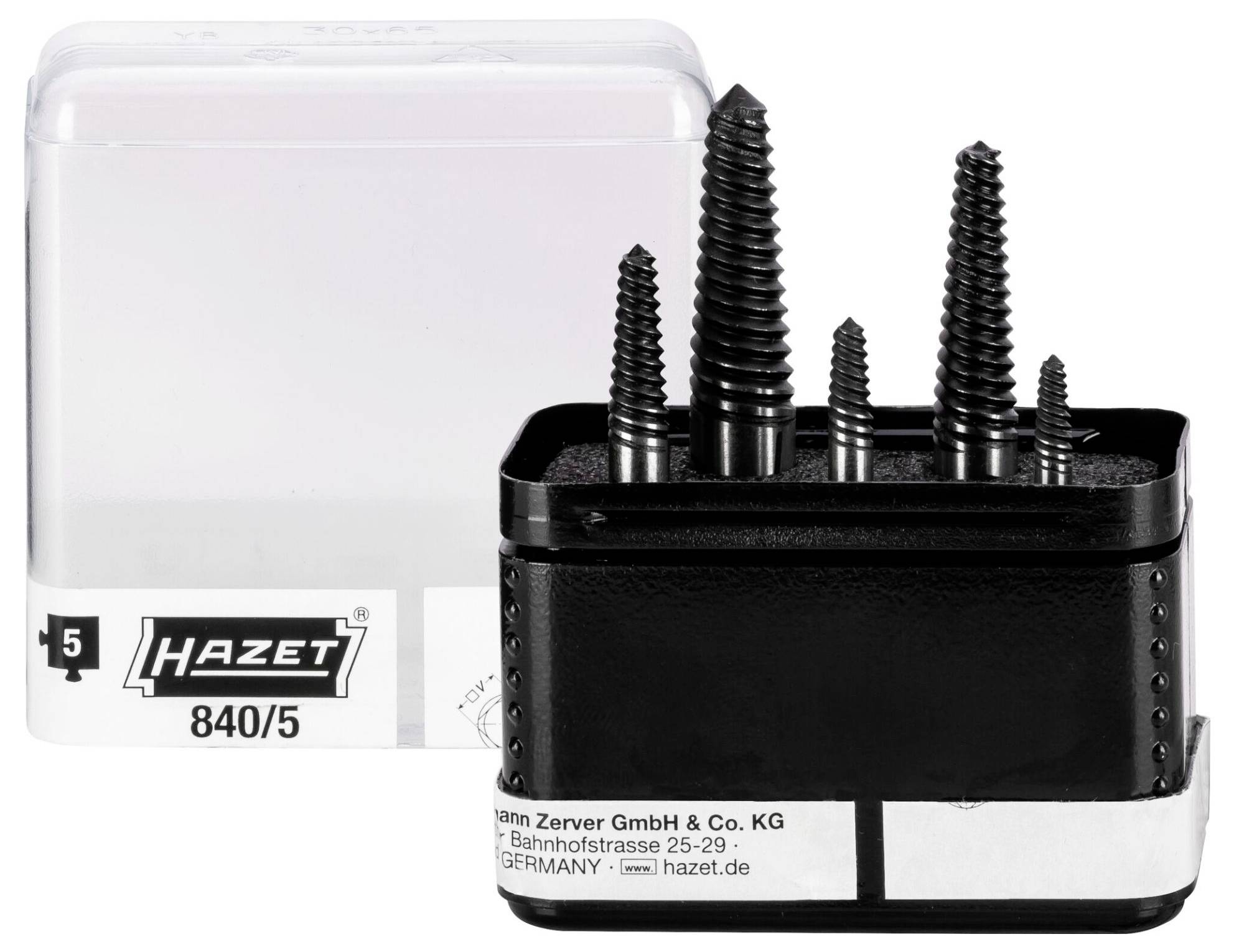 Hazet 840/5 Schraubenausdreher-Set M4 - M18