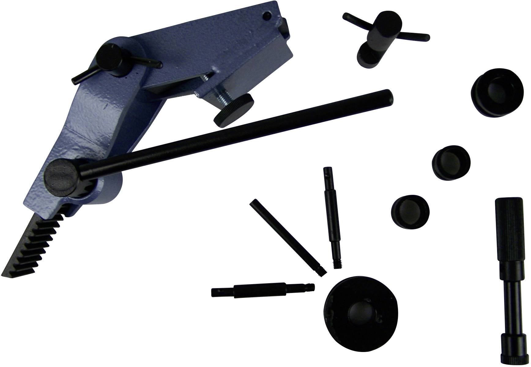 Universal-Biegegerät 803774 Flachmaterial bis 40 mm Breite und 4 mm Dicke, Rohre in den Ø 4, 6, 8 und 10 mm und rundes