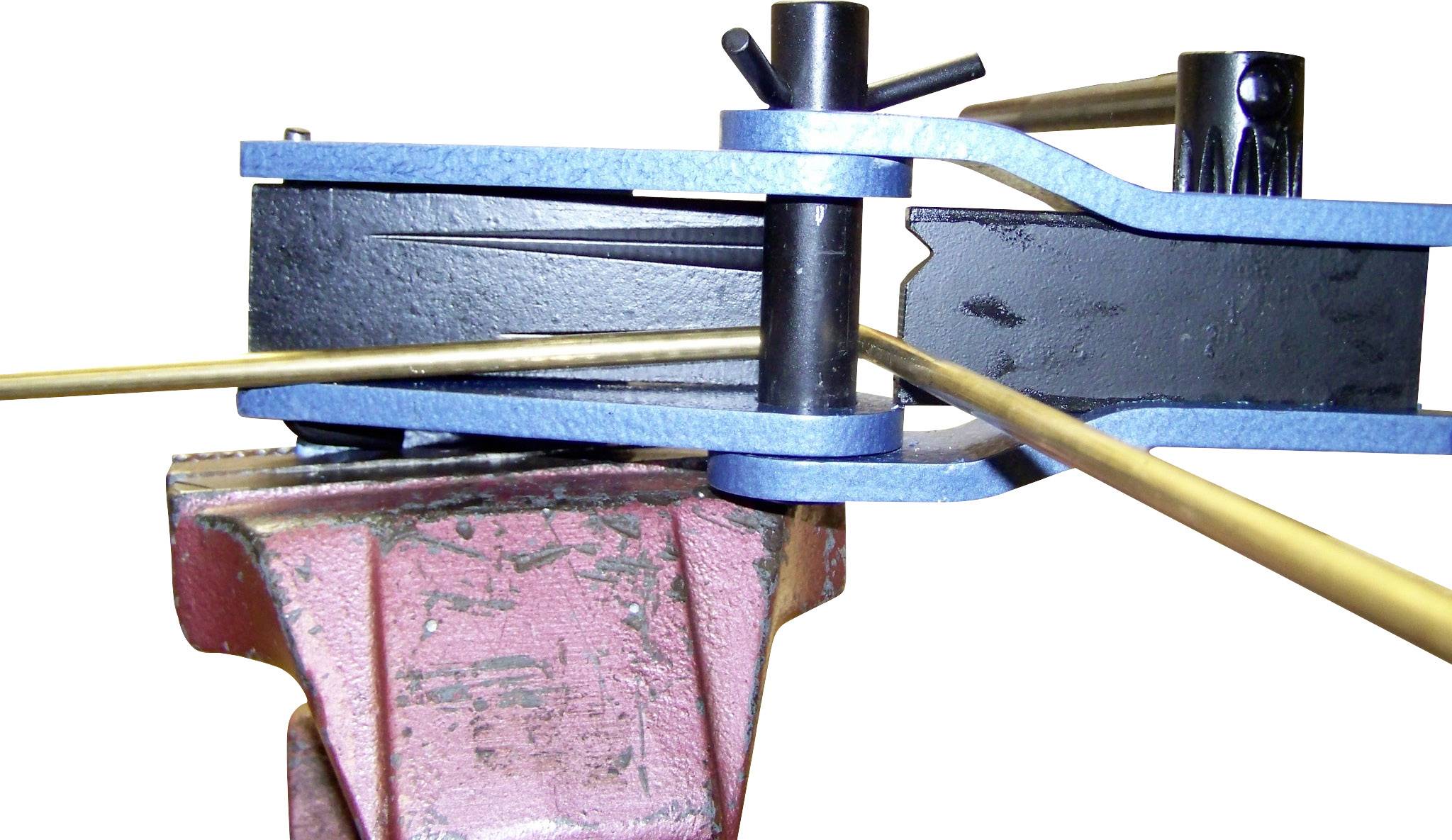 Universal-Biegegerät 803774 Flachmaterial bis 40mm Breite und 4mm Dicke, Rohre in den Ø 4, 6, 8 und 10mm und rundes Vollmaterial