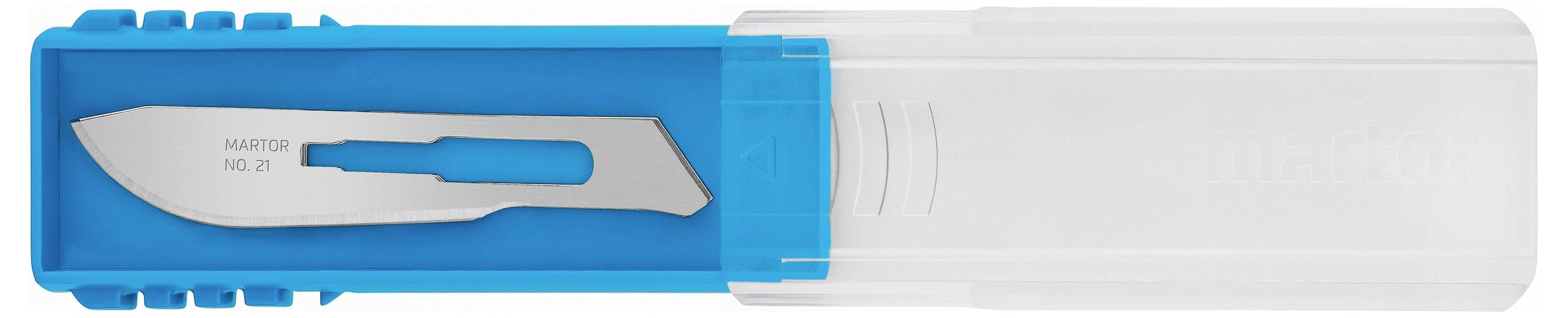 Martor SKALPELLKLINGE 21 Spezialschliff Skalpellklingen 66mm Stahl 10St.