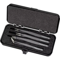 Wiha 32349 Pinzetten-Set 4teilig Spitz, Flach-breit, Abgerundet Wiha 32349 Pinzetten-Set 4teilig Spitz, Flach-breit, Abgerundet