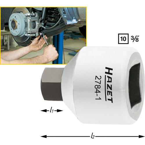 Douille de tournevis pour étrier de frein (3/8") Hazet 2784-1