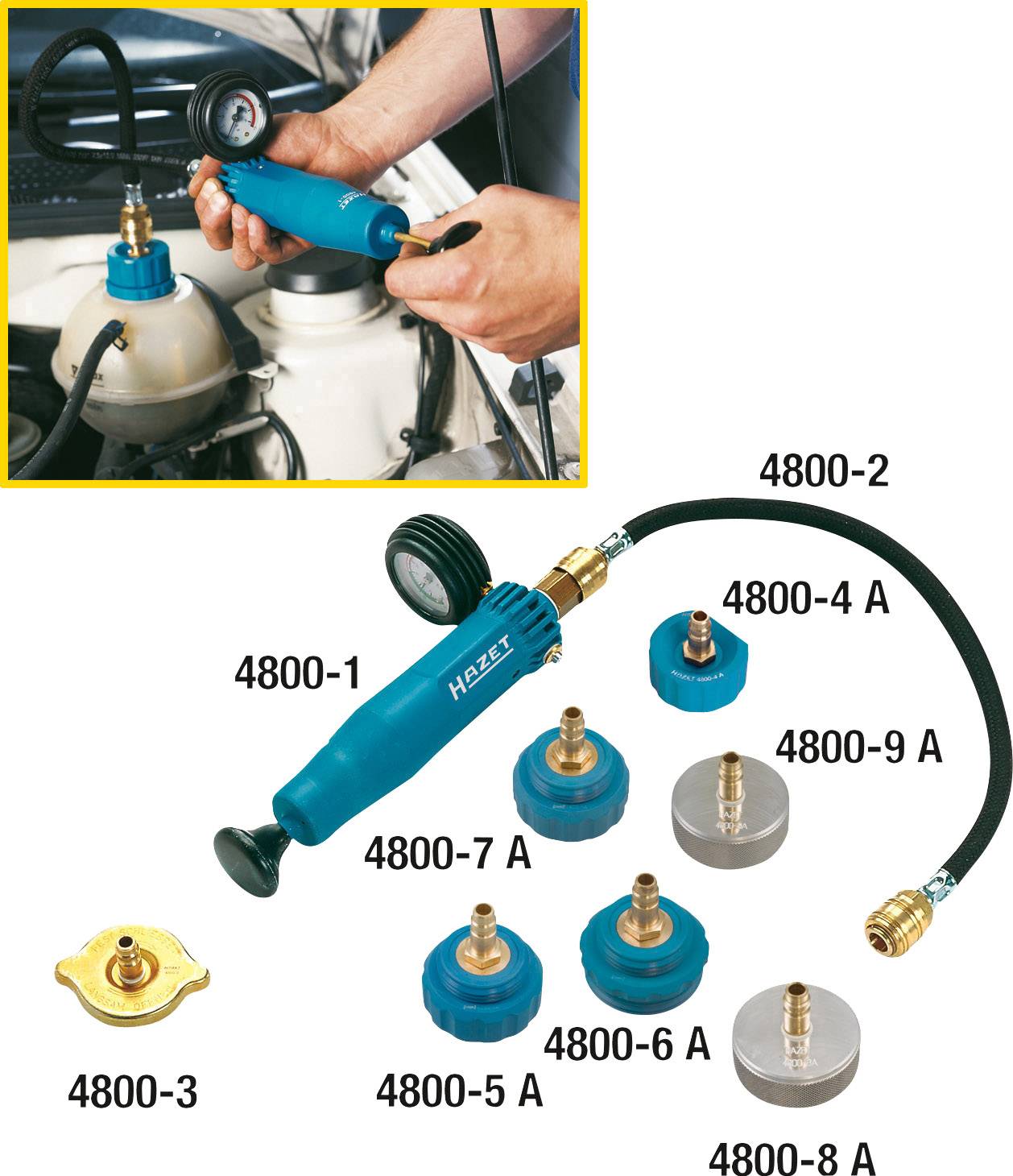 Kühlerpumpe, 4800-1, Schnellkupplung-2,5 bar